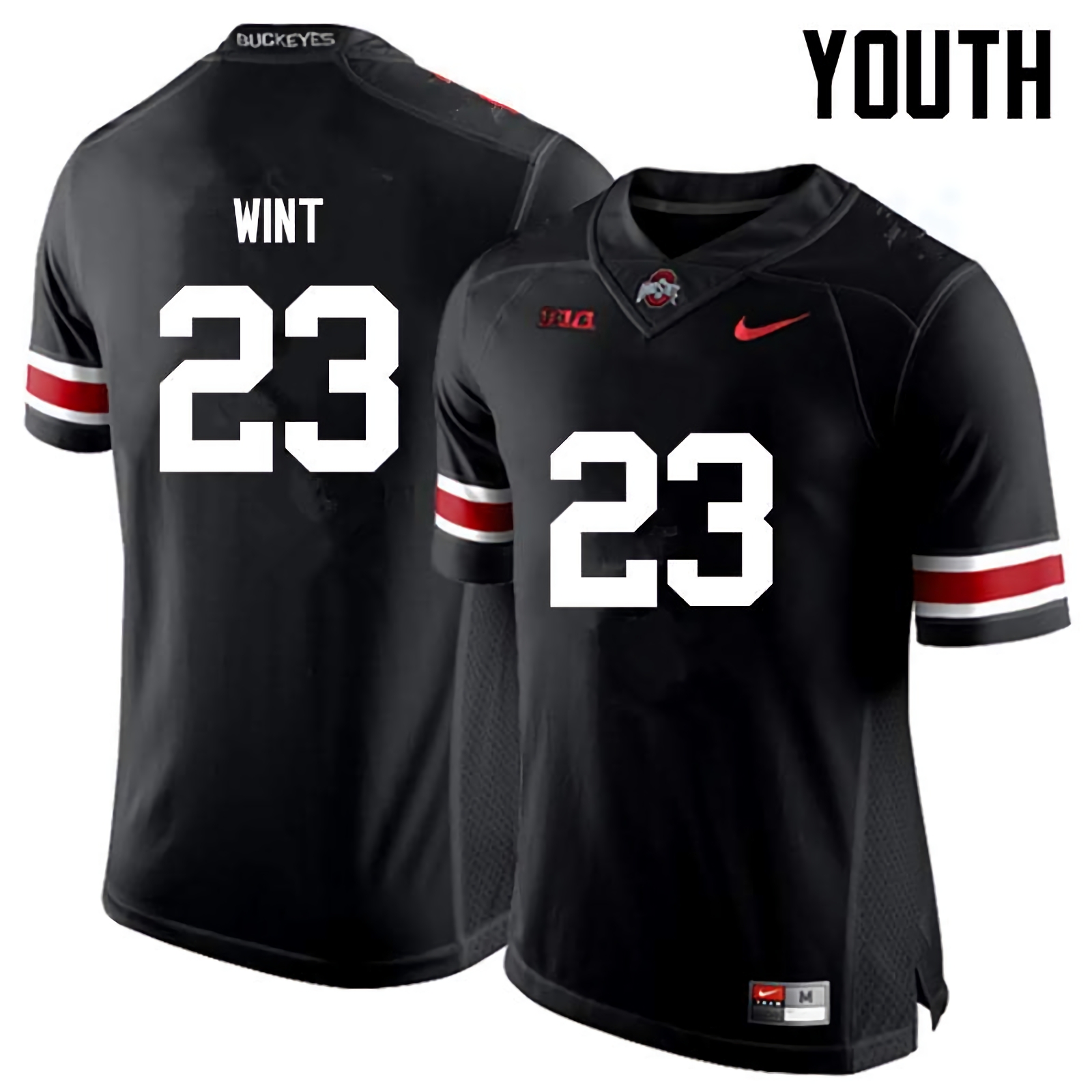 Jahsen Wint Ohio State Buckeyes Youth NCAA #23 Nike Black College Stitched Football Jersey FUQ4556BB